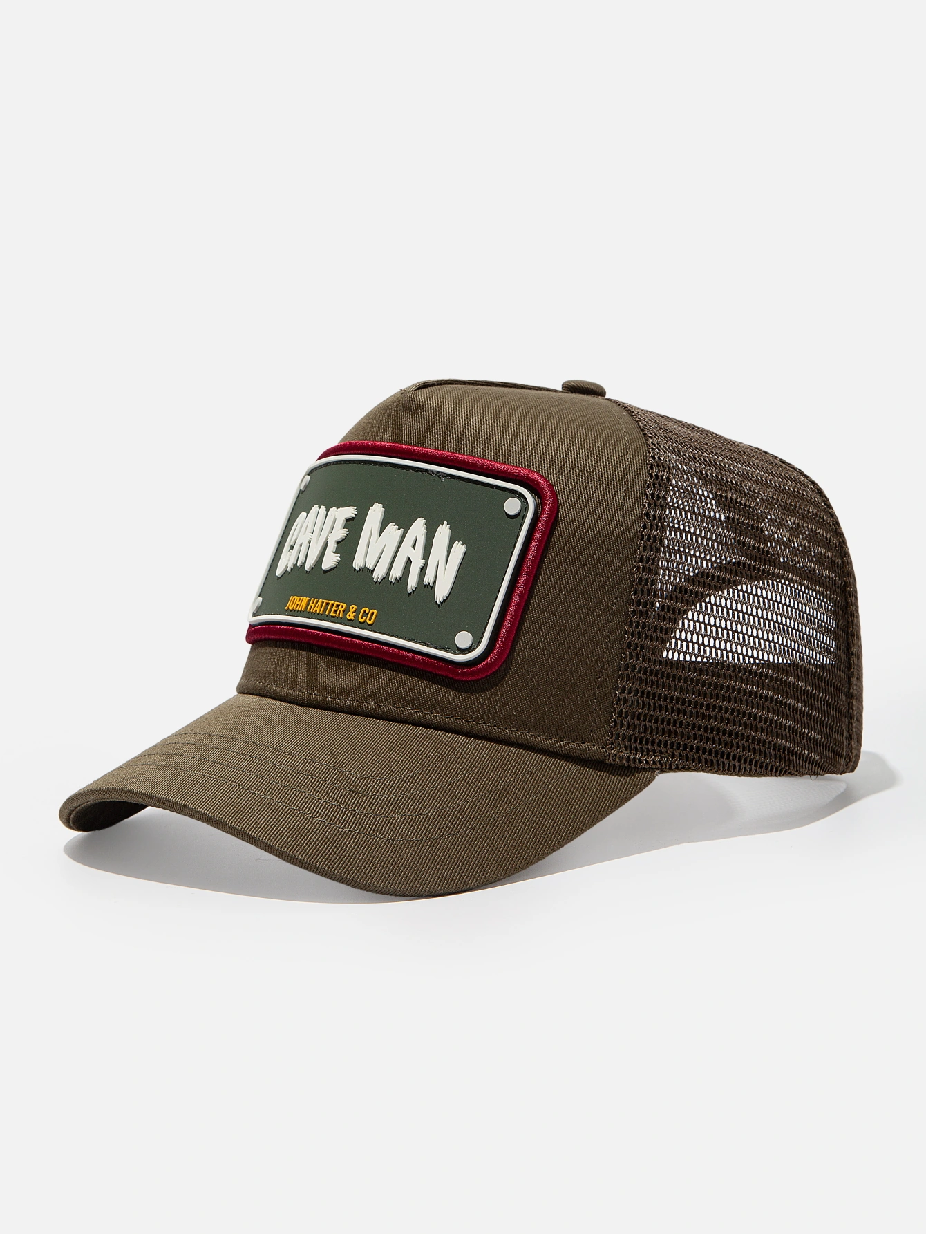 Brown Cave Man cap from John Hatter FW26